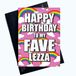 Grappige Gay Kaarten Lesbische Kaart Gelukkige Verjaardag aan Mijn Fave Lezza Vriend Gift PC1023