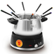 Fritel Fondue F0 2580 - Elektrische Fonduepan - 8 Personen - 1L - Zwart/RVS
