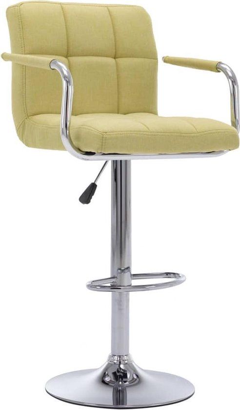 vidaXL Barstoel stof groen