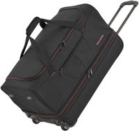 Travelite Basics Wheeled Duffle 55cm Expandable - Black/Blue
