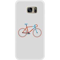 Samsung Bedrukt siliconen hoesje compatibel met Galaxy S7 Edge Bike color Hipster