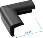 Jippie's - Tafelhoekjes foam - 4 stuks - Zwart