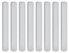 Merkloos Gewichtsplaten - Stalen platen voor gewichtsvest - 15 x 2,5 x 0,4 cm - 8 stuks - Verstelbaar gewicht