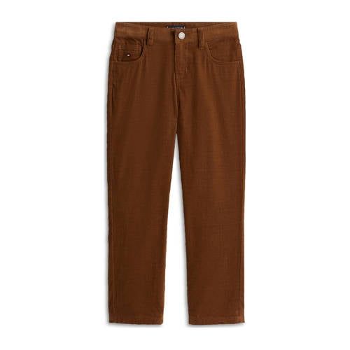 Tommy Hilfiger corduroy baggy casual broek bruin