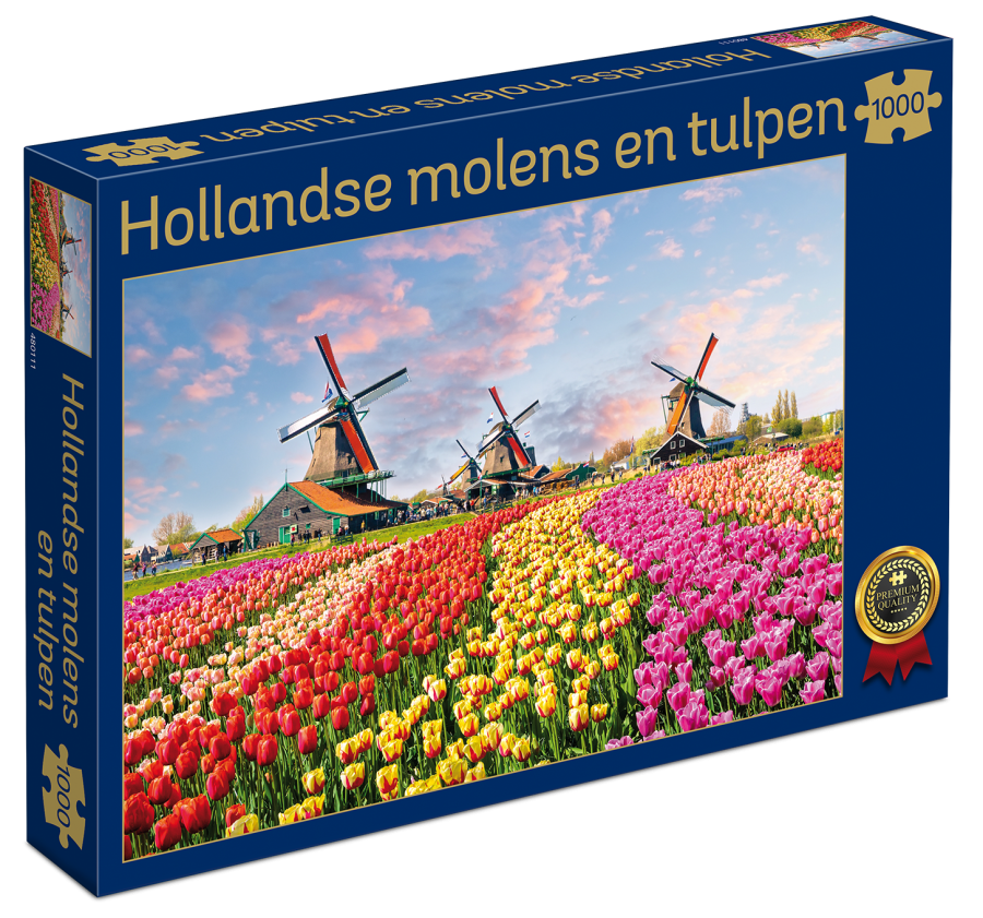 Tucker's Fun Factory Hollandse Molens en Tulpen Puzzel (1000 stukjes)