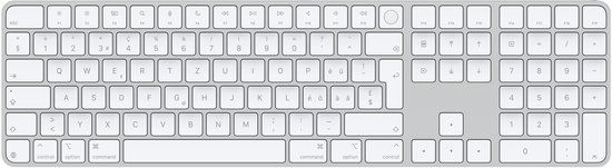 Apple Magic toetsenbord Universeel USB + Bluetooth QWERTZ Zwitsers Wit