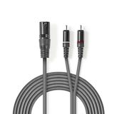 Nedis COTH15200GY15 - Câble audio - 1,5 m - Gris
