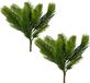 Everlands Branche de sapin de Noël - 2 pièces - Vert - Plastique - L25 cm