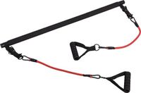 Gorilla Sports Pilates bar set - Verstelbare Stang - Weerstandsbanden - Kabelgrepen - Full body work-out - Incl. draagtas - Gymstick