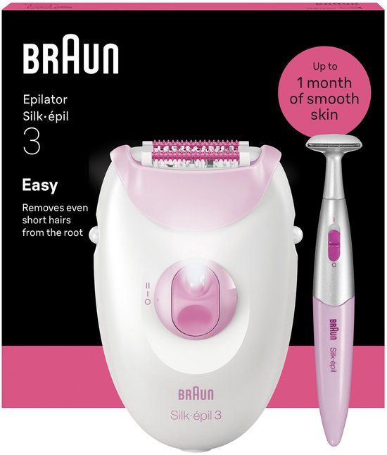 Braun Silk·épil 3 - Snoergebonden Epilator - 3-202 - Roze
