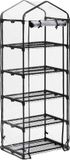 Merkloos / Sans marque Relaxdays Balkon kweekkas - 5 etages - Foliekas Kunststof - 192 cm - Tuinkas - Plantenkas
