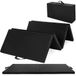Gymnastiekmat - Opvouwbare turnmat - 183 x 61 cm - 4-delig, opvouwbaar - Zachte Kunstleder bekleding - Geschikt voor yoga, Pilates, vechtsporten, thuisgym - Zwart