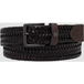 Ceinture en cuir tressé homme brun