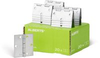 Alberts 850272 scharnier | vierkant | sendzimir verzinkt | 60 x 60 mm | set van 20