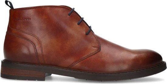 Van Lier Heren Cognac Leren Veterschoenen Maat 42