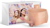 Bodymatch - Blayke - Body met Geïntegreerde Siliconen Penis - One Size - Lichte Huidskleur