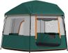 Outsunny Tunneltent voor 6 personen met muggengaas - Groen
