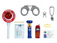 Theo Klein 8850 Ben & Sam politieset met 10 accessoires, inclusief zaklamp en politiestaaf met licht, voor kinderen vanaf 3 jaar