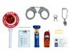 Theo Klein 8850 Ben & Sam politieset met 10 accessoires, inclusief zaklamp en politiestaaf met licht, voor kinderen vanaf 3 jaar