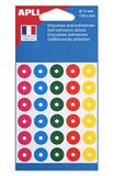 APLI 11335 – zak met 150 ogen, verschillende kleuren, diameter 15 mm