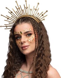 Boland Diadeem Halo Kroon Aurora - Volwassenen - Vrouwen - Festival - Fantasy