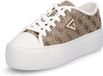Guess dames sneaker Joezi4 beige bruin