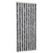 Rideau anti-mouches 56x200 cm chenille gris et noir
