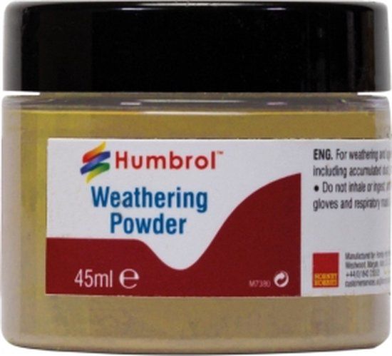 Humbrol Weathering Powder - 22.AV0013 - Zwart/Geel - 45 ml