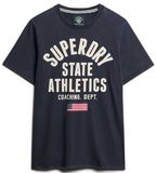 Superdry Vintage Athletic Essential Grafisch T-shirt Heren L Bradley Navy