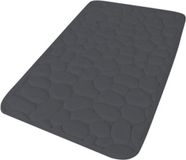 Urban Living Badkamerkleedje/badmat tapijt - memory foam - antraciet - 50 x 80 cm - anti slip
