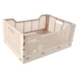 Homéa Opvouwbare kist, maat L, 40 x 30 x 17 cm, stapelbaar, natuurlijk