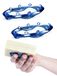 SoapStandle, Zeephandvat en standaard, alles-in-één product, vervangt rommelige zeepschaal, houdt zeep droog, bespaart zeep van afval (2, blauw)