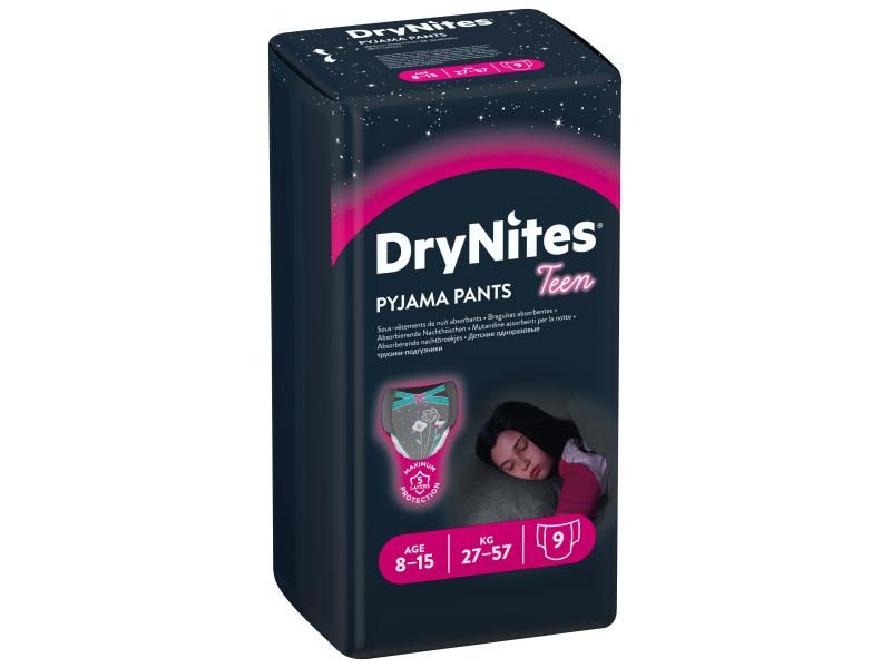 Huggies DryNites Pyjama Pants Girl - 8-15 Years - 10 Count