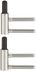 cyclingcolors 2x meubelscharnier binnendeur plaatstaal schroefbaar scharnier staal vernikkeld 7,2 mm