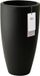 Elho June Round High 30 - Pot de fleurs résistant aux UV et aux couleurs - Intérieur et extérieur - Ø 29,5 x H 52,5 cm - Noir