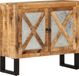 vidaXL Dressoir 80x30x71 cm massief ruw mangohout et métal