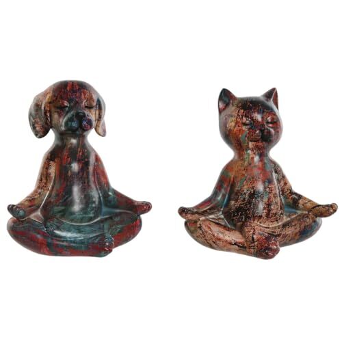 Home ESPRIT Home ESPRIT Decoratiefiguur, meerkleurig, dieren, 20 x 13,5 x 22,5 cm (2 stuks)