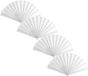 Merkloos Spaanse Handwaaier - 4 stuks - Wit/Blauw - 23 x 43 cm