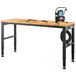 VEVOR Verstelbare Werkbank, 122 cm L x 51 cm B x 97 cm H Garagetafel met 71-97 cm Hoogte en 914 kg Draagvermogen
