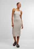 Urban Classics Midi Rib Jersey Bodycon jurk Grijs XL