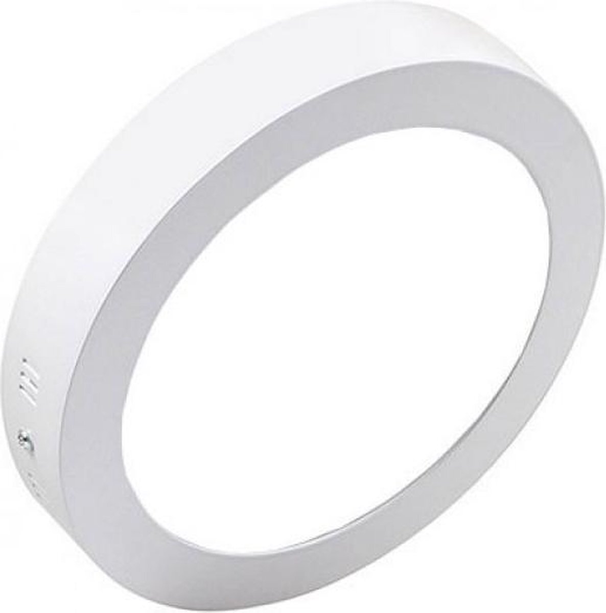 Qualu LED Downlight - Opbouw Rond 18W - Helder/Koud Wit 6000K - Mat Wit Aluminium - Ø225mm