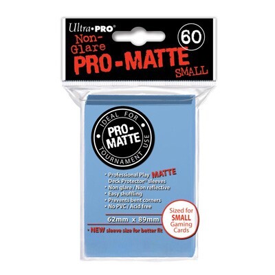 Ultra Pro Sleeves Matte Light Blue Small 62 x 89 mm