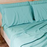 PETTI Artigiani Italiani - 4-delige beddengoedset voor Frans bed, zacht en ademend, beddengoedset met bovenlaken, hoeslaken met elastische hoeken en 2 kussenslopen Tiffany