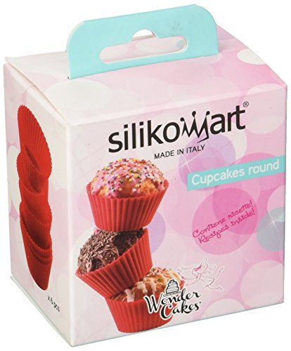Silikomart - cup01 - set 6 siliconen cupcake ø68 mm h 32 mm - 8051085233625