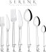Serenk Barcelona Inox Set de couverts - 42 pièces - pour 6 personnes