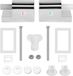 Charnières de siège de toilette sans marque - Soft Close & ABS universel - Remplacement facile