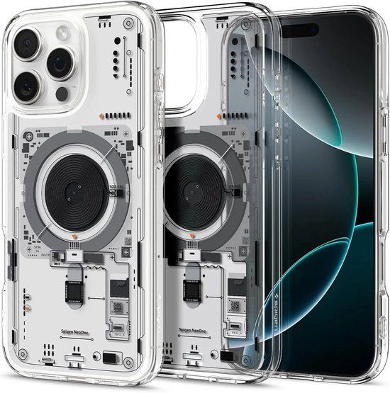 Spigen Ultra Hybrid MagFit - Hoesje Geschikt voor Apple iPhone 16 Pro - Compatibel met MagSafe - Back Cover Neo One