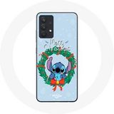 Maniacase Hoesje voor Samsung Galaxy A13 4G / A13 4G Lite Stitch sneeuw merry christmas blauw