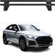 Omac Barres de toit transversales en aluminium pour Audi Q5 Fyt Sportback 2021-2025 – Antivol – Rainure en T – Testées City Crash – Charge max 75 kg noir