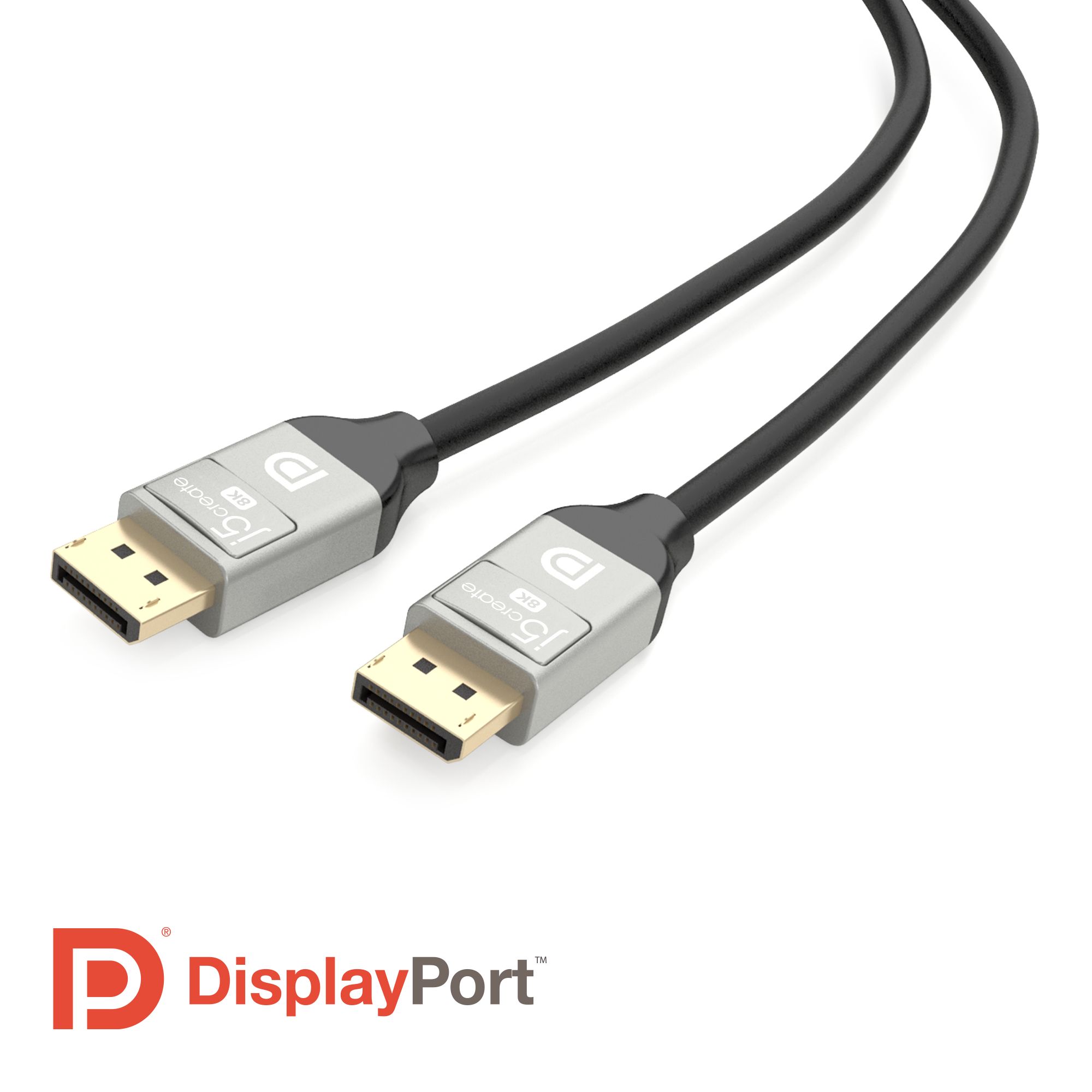 j5create JDC43-N DisplayPort 1.4 Cable - 2m - 8K